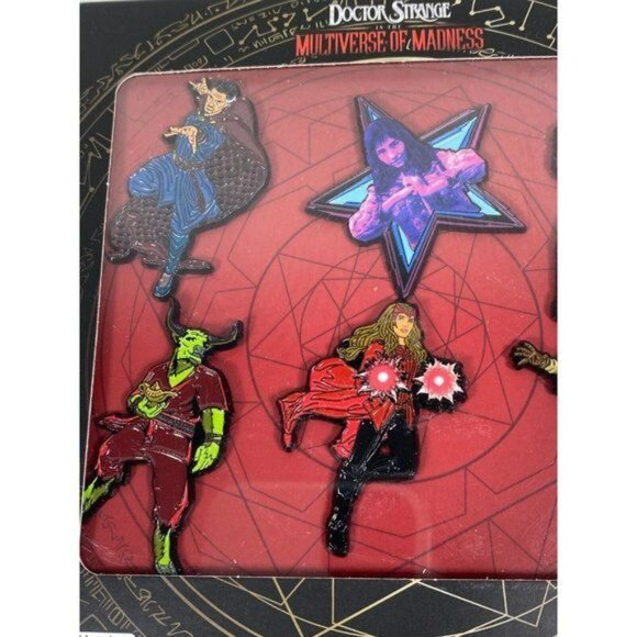 Marvel Studios Dr. Strange In The Multiverse Of Madness 6 Enamel Pins Exclusive - Picture 2 of 6